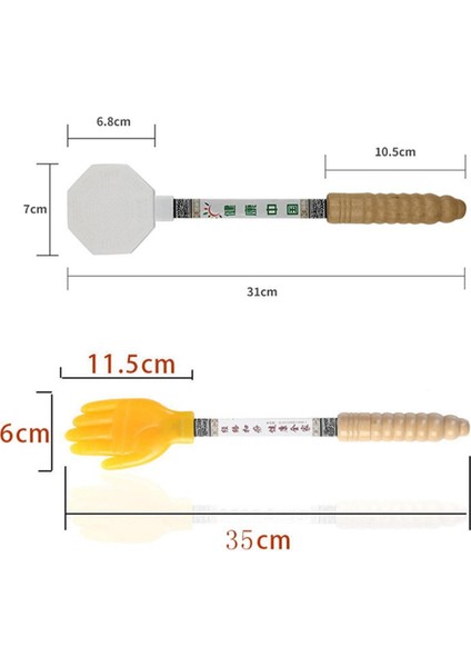 Gua Sha Ahşap Masaj Sekiz Trigram Meridyen Pat Bakımı Vücut Masaj Aracı Akupunktur Noktası Kas Relax Sopalarla Yorgunluk Rölyef Alkış (Yurt Dışından)