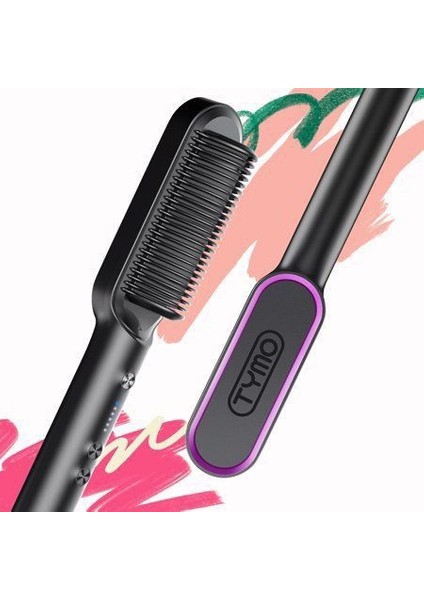 5 Temps 20S Hızlı Isıtma ve Çift Voltajlı Kadınlar Için Doğrultma Fırçası (Yurt Dışından)