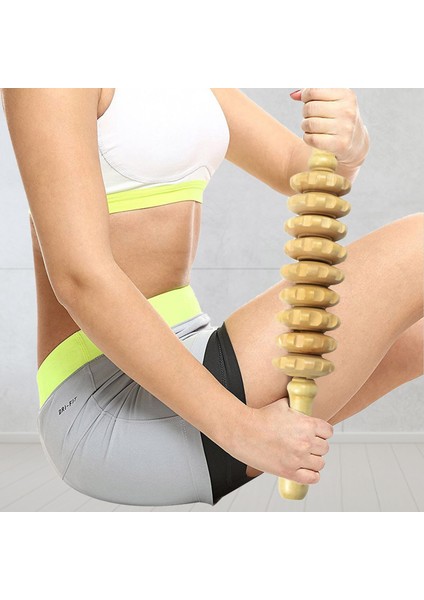 Kas Rulo Sopa Sporcular Için Manuel Ahşap Fasya Masaj Silindiri Tetik Noktaları Vücut Şekillendirici Kas Göbek Rölyef Aracı (Yurt Dışından) modelleri