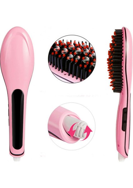 Dijital Fast Saç Fırçası Elektrikli Saç Düzleştirici (Yurt Dışından)