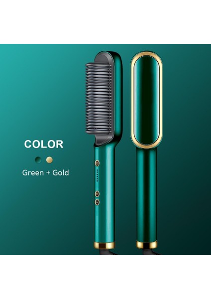 Kadınlar Için 2'li Şık Elektrikli Saç Düzleştirme Fırçası Paketi - 39 Saniyede Hızlı Isıtma, 5 Ayar, Otomatik Kapanma (Yurt Dışından) modelleri