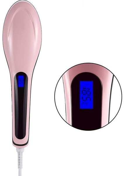 Marka Seçimi HQT-906 Sıcaklık Kontrollü Hızlı Saç Düzleştirici Fırçası (Yurt Dışından) fiyatları