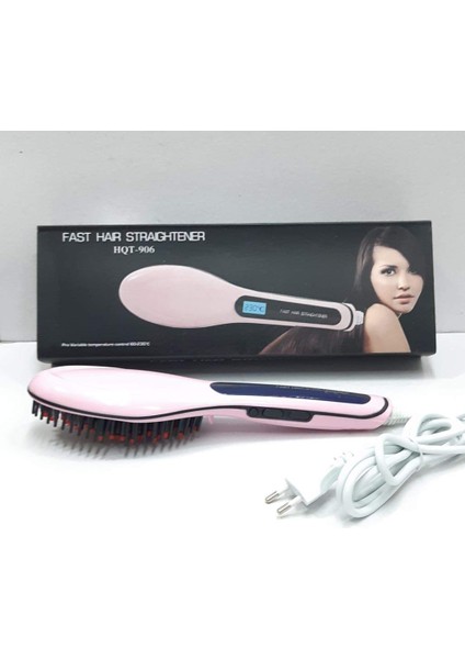 Marka Seçimi HQT-906 Sıcaklık Kontrollü Hızlı Saç Düzleştirici Fırçası (Yurt Dışından) modelleri