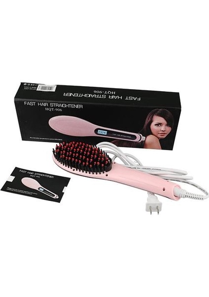 Dijital Fast Saç Fırçası HQT-906 LCD Ekranlı Tarak Fırçası (Yurt Dışından)