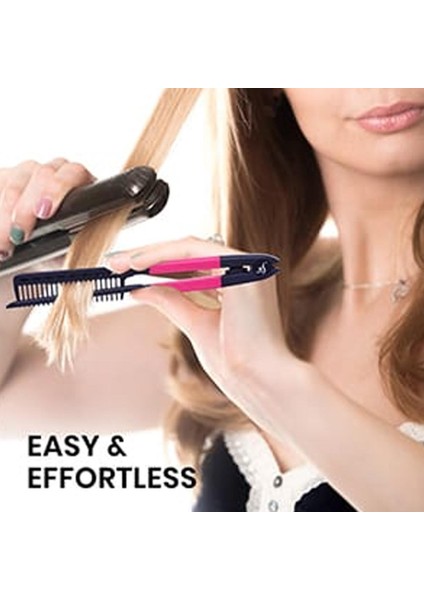 Düzleştirme ve Keratin Için Sağlam Kavrama Özelliğine Sahip V Tarak. (Yurt Dışından) fırsatları