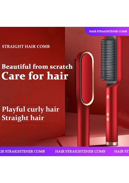 Elektrikli Saç Düzleştirici Seramik Saç Bigudi Şekillendirici Fırça - Yeni Teknoloji (Yurt Dışından) fiyatları