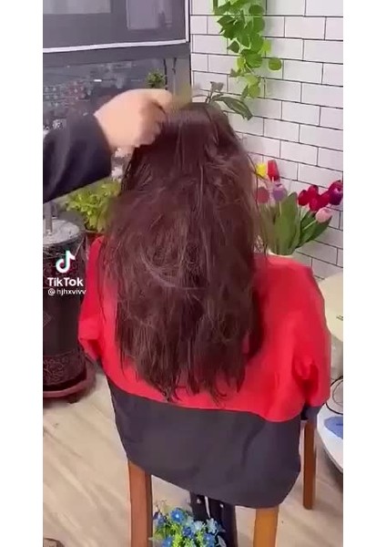 Saç Düzleştirici Fırçası Dahili Taraklı Saç Düzleştirici Demir Evde Profesyonel Salon Için Mükemmel (Yurt Dışından)