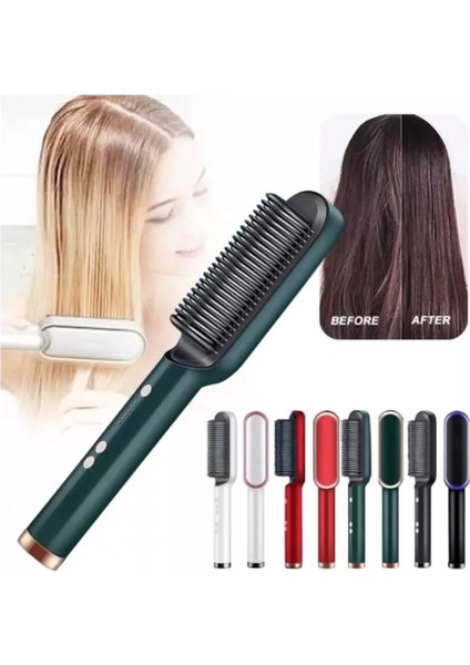Saçınıza Zarar Vermeyecek Negatif Iyonlara Sahip Yeni Çift Amaçlı Isıtmalı Düzleştirme Tarağı ve Bukle Tarağı (Yurt Dışından) fiyatları