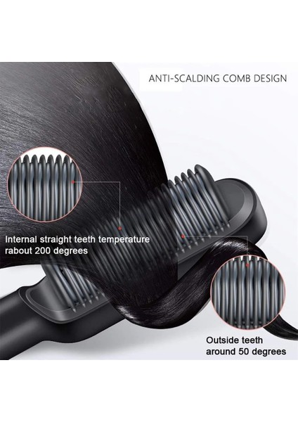 Kızlar Için Saç Düzleştirici Fırçası Anti Haşlanma Düzleştirme Fırçası 39 Ikinci Hızlı Isı 5 Isı Seviyesi Saç Düzleştirici Tarak (Yurt Dışından) indirimleri