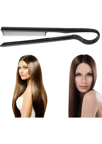 Adet Kullanışlı Saç Düzleştirici Salon Tarak Kuaförlük Pürüzsüz Aracı Tutma Maşa Saç Şekillendirici Araçları Kadınlar Için Saç Fırçası Düzleştirici (Yurt Dışından)