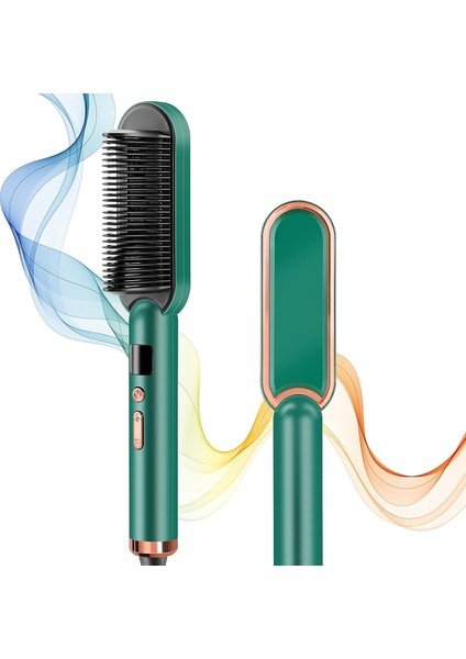 Kıvırcık Saçlar Için Profesyonel Saç Düzleştirici Fırça Elektrikli Saç Düzleştirici Fırça %100 Orijinal, Kullanımı Kolay (Yurt Dışından)