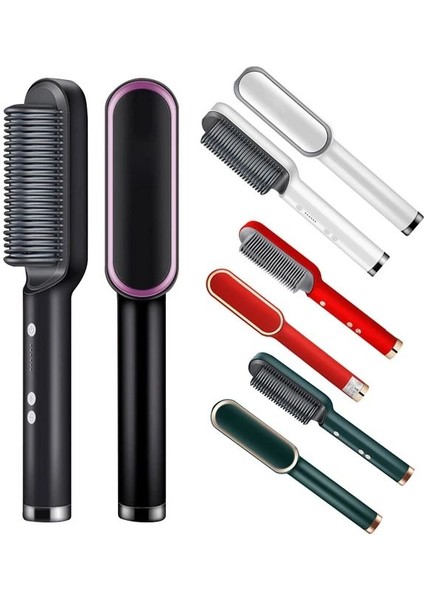 Elektrikli Saç Düzleştirici Fırçası Negatif Iyonlar Saçlara Zarar Vermez 5 Dişli Sıcaklık Termostatik Ptc Isıtma Elektrikli Saç Fırçası (Yurt Dışından) modelleri