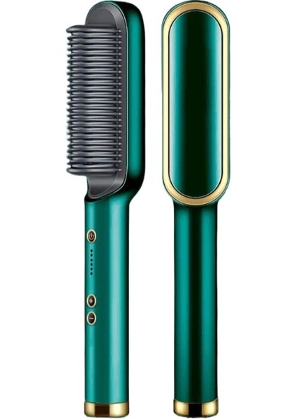 Kızlar Için Elektrikli Profesyonel Saç Düzleştirme Fırçası, Erkekler Için Doğrultma Fırçası, Tarak (Yurt Dışından)