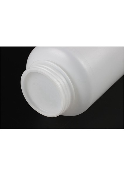 2x 1000ML Şeffaf Beyaz Lab Çift Kapaklı Sızdırmaz Plastik Geniş Ağızlı Şişe (Yurt Dışından)