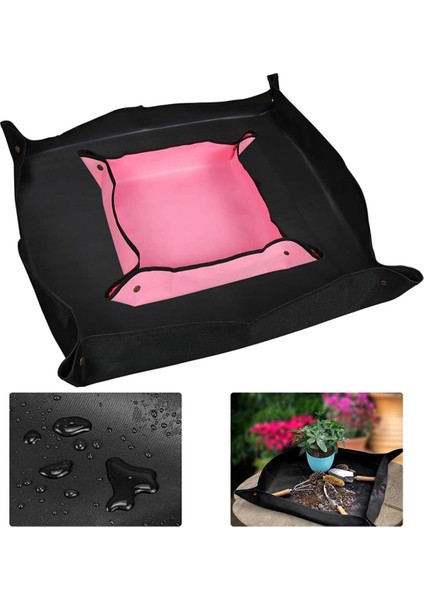 Bahçe Matı-1 x Siyah Toprak Değiştirme Pedi(70 x 70CM) 1 x Pembe Toprak Değiştirme Pedi(50 x 50CM)-… (Yurt Dışından)