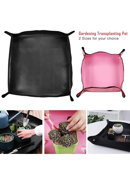 Bahçe Matı-1 x Siyah Toprak Değiştirme Pedi(70 x 70CM) 1 x Pembe Toprak Değiştirme Pedi(50 x 50CM)-… (Yurt Dışından)