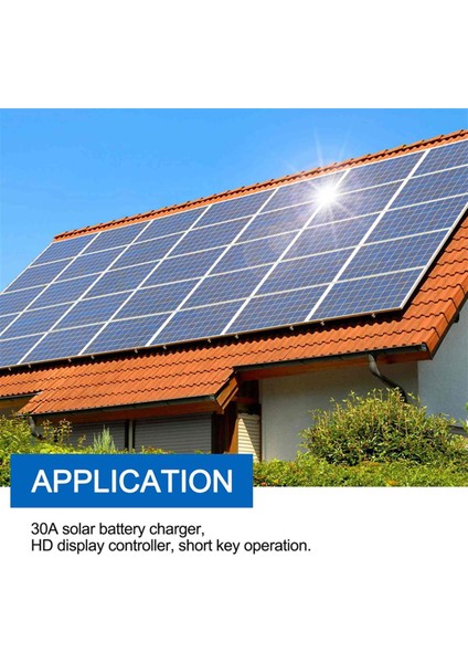 30A 12V / 24V Otomatik Düzenlenen Solar Şarj Kontrol Cihazı (Yurt Dışından)