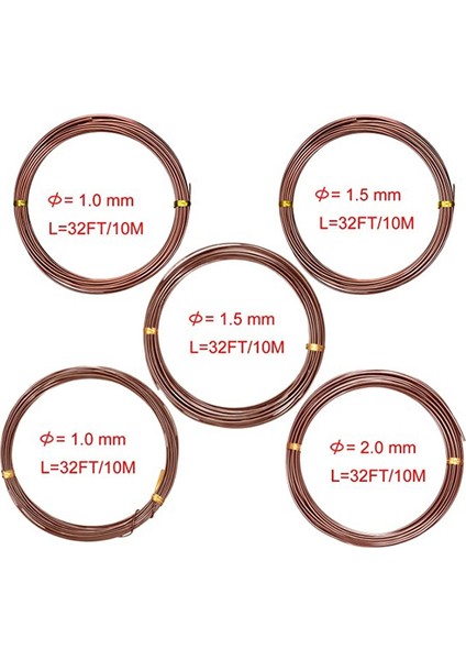 Bonsai Seti-1 x Bonsai Tel Kesici 1 x 1,0 mm Kahverengi Bonsai Teli 3 x 1,5 mm Kahverengi Bonsai Telleri 1 x 2,0 mm Kahverengi Bonsai Tel-Kahverengi (Yurt Dışından)