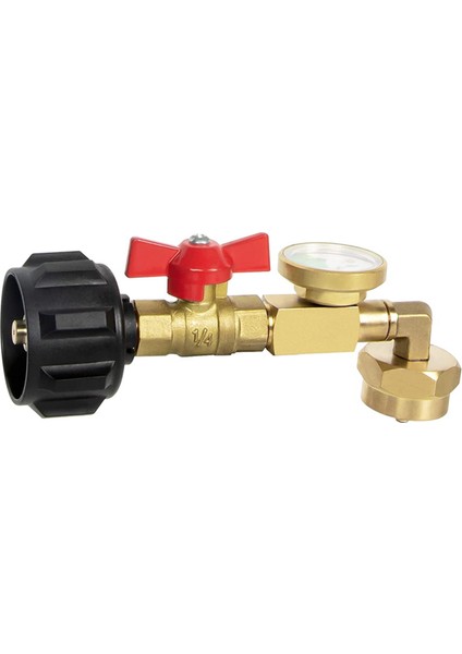 1lb Tank Silindiri Için-1 x Propan Dolum Adaptörü-Siyah ve Pirinç (Yurt Dışından)