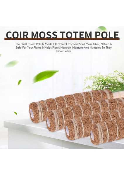 Bitki Desteği Uzatma Için 4 Paket Hindistan Cevizi Totem Direği Yosun Direği 30 cm (Yurt Dışından) indirimleri