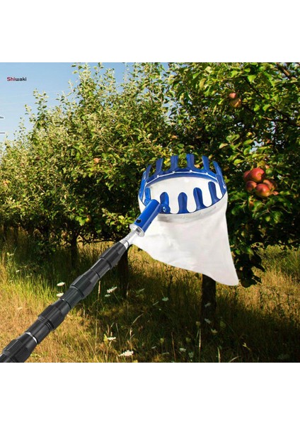 Meyve Seçici Toplama Cihazı Bez Çanta Sepeti Dayanıklı Gadget Hafif Metal Bahçe Aletleri Park Ev Açık Meyve Bahçesi Için Meyve Yakalayıcı (Yurt Dışından)