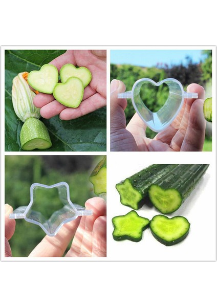 Plastik Salatalık Büyüme Şekillendirme Kalıbı Kalp/yıldız Meyve Şekillendirme Büyütme Kalıbı Podazz (Yurt Dışından)