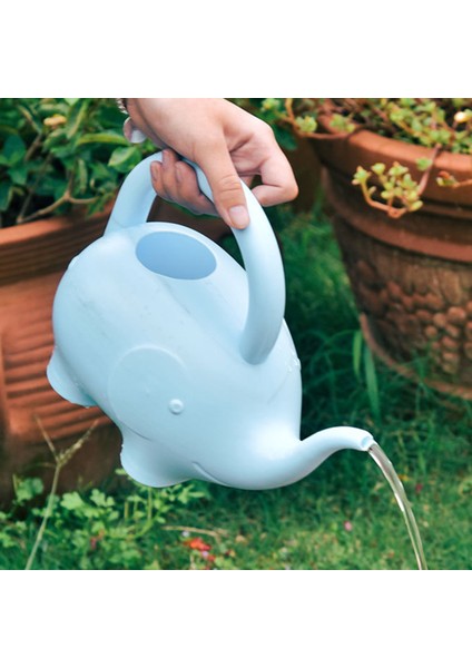 Su Can Kaymaz Sap Bahçe Için Sevimli Plastik Yaratıcı Fil Şekli Su Potu (Yurt Dışından)