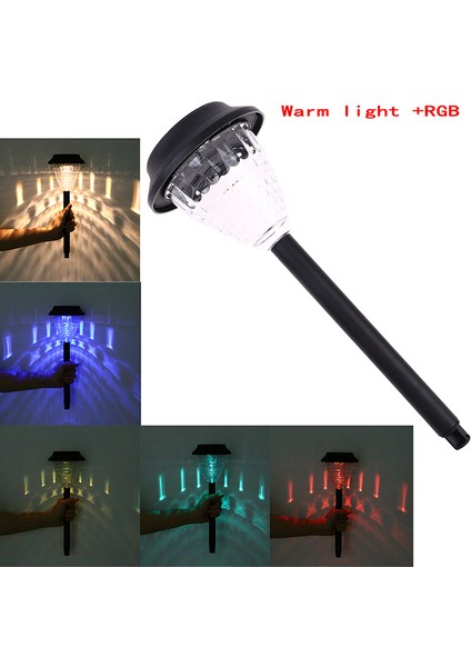Güneş LED Işık Açık Su Geçirmez Rgb Renk Değiştiren Çim Lambası Bahçe Dekor Podazz (Yurt Dışından) fiyatları