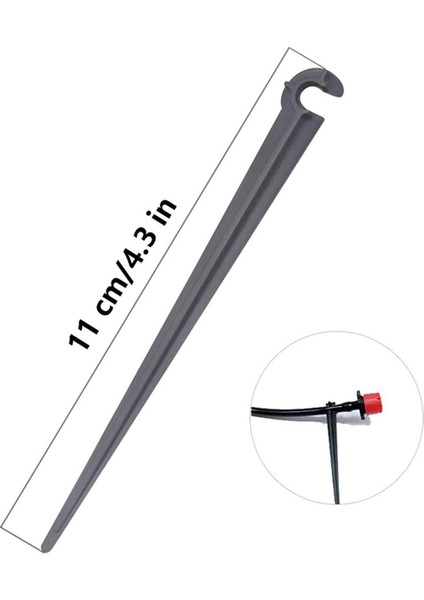 / 7mm Hortum Sabitleme ÇERÇEVESI-200*BAHÇE Destek Çubuğu-Siyah (Yurt Dışından)