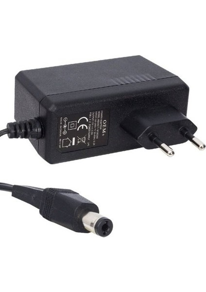 12V 2.5A 5.5x2.5 Standart Uçlu Sabit Fişli Adaptör