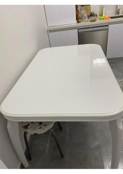 Renkli Duvarlar Parlak Beyaz 100X100CM Yapışkanlı Folyo Mutfak Dolap ve Mobilya Kaplama Folyosu