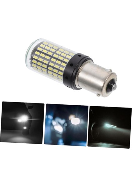 2 Adet 144 Led Çakarlı Stop ampulü 1016 Çift Duy Beyaz modelleri