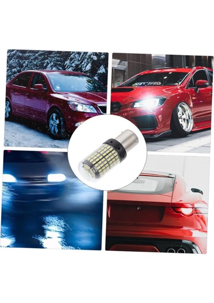 2 Adet 144 Led Çakarlı Stop ampulü 1016 Çift Duy Beyaz