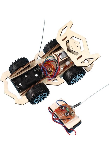 Çocuk Elektrikli Ahşap Araç Montaj Kitleri Eğitim Bilimleri Teknoloji Kitleri (Yurt Dışından)