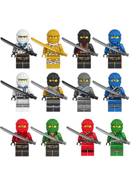 12 Adet Yapı Taşları Oyuncaklar Küçük Parçacık Dıy Ninjago Doll (Yurt Dışından)