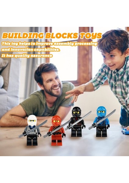 12 Adet Yapı Taşları Oyuncaklar Küçük Parçacık Dıy Ninjago Doll (Yurt Dışından)