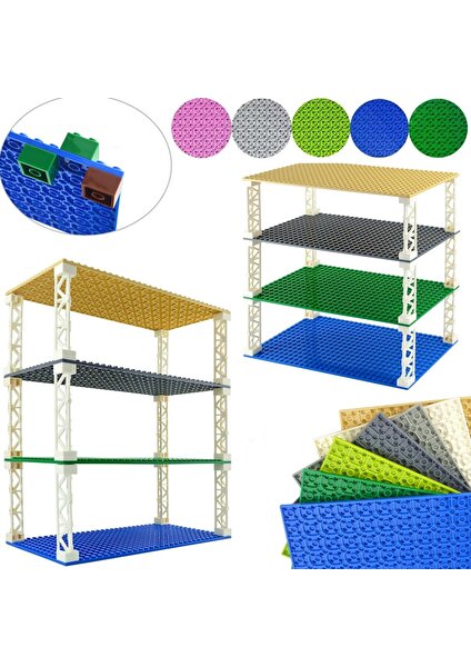 Şehir 32*32 32*16 Çift Taraflı Noktalar Klasik Taban Plakaları Dıy Yapı Taşları Taban Plakası Uyumlu 7280 7281 Tuğla Inşaat Oyuncak (Yurt Dışından)
