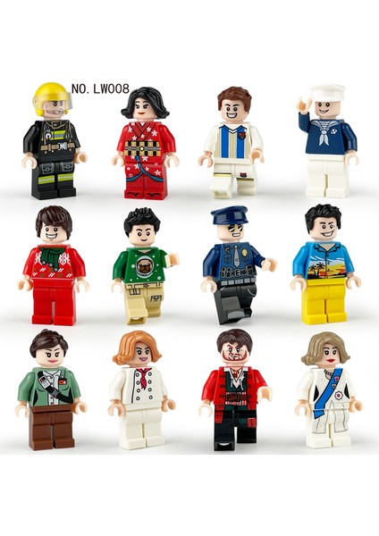 12 Adet Şehir Profesyonel Montajlı Oyuncak Minifigure (Yurt Dışından)