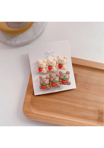 Adet/grup Çocuk Saç Tokası Klipleri Kızlar Ayı Tokalar Kalp Yıldız Hairband Kore Yeni Kadın Sevimli Bebek Aksesuarları Moda (Yurt Dışından)