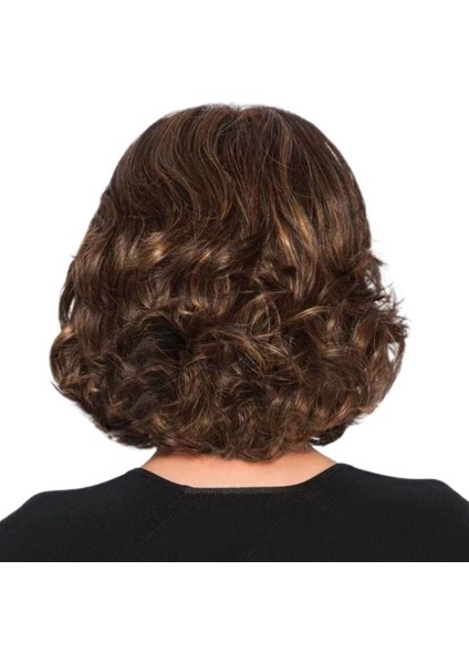 Parti Nefes Alabilen Kalın Saç Uzatma Kabarık Isıya Dayanıklı Fiber Doğal Saç Aksesuarları Kadın Kısa Kahverengi Dalgalı Peruk Sentetik Peruk Kadın Bob Saç Bayanlar Kıvırcık Peruk (Yurt Dışından) modelleri