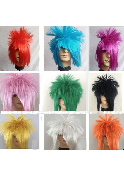 Kill Matt Erkekler ve Kadınlar Yaygın Olmayan Peruk Kılıf Performansı Renk Patlama Uzun Düz Saç Başlık (Yurt Dışından) fiyatları
