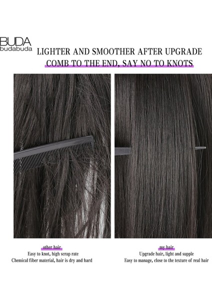 Adet/takım Uzun Düz Saç Uzatma 16 Klipler Yüksek Sıcaklık 22 Inç Sentetik Postiş Klip Kadınlar Için Kızıl Saç Uzantıları (Yurt Dışından) indirimleri