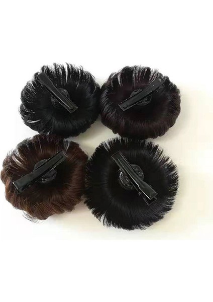 Çocuk Yarım Saç Kabarık Peruk Kadın Chignon Saç Halkası Hanfu Ördek Gagası Klip Saç Bandı Tomurcuk Benzeri Saç Stili Antik Kostüm Topuz (Yurt Dışından)