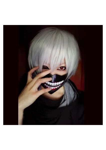 Popüler Cosplay Anime Avrupa ve Amerikan Ghouls Kaneki Ken Kısa Saç Tokyo Ghoul Gümüş Peruk Dış Ticaret (Yurt Dışından)