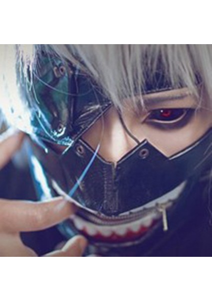 Popüler Cosplay Anime Avrupa ve Amerikan Ghouls Kaneki Ken Kısa Saç Tokyo Ghoul Gümüş Peruk Dış Ticaret (Yurt Dışından)