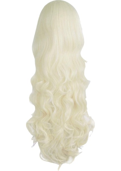 Ncanruı Saç Sentetik Peruk Yüksek Sıcaklık Yumuşak Saç Ipek Uzun Kıvırcık Büyük Dalga Peruk Cosplay Peruk (Yurt Dışından) modelleri