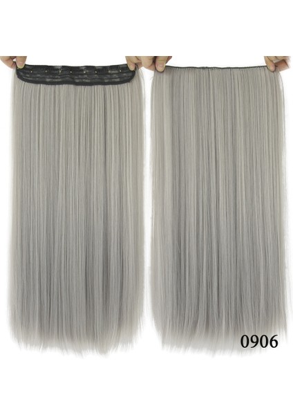 Nokta Peruk Büyükanne Gri Beş Klip Saç Parçası Gümüş Gri Dikişsiz Saç Uzatma Siyah ve Gri Degrade Renk Saç Atkı (Yurt Dışından) fiyatları