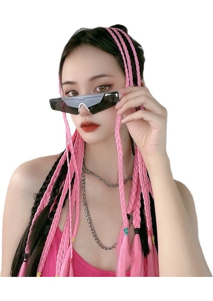 Yanlış Örgüler Çocuk Büküm Örgü Boks Örgü Kravat Sıcak Kız Dreadlocks Simülasyon Sahte At Kuyruğu (Yurt Dışından) indirimleri