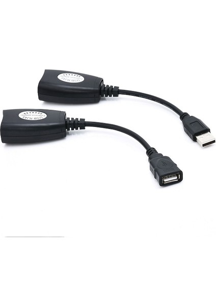 USB Cat5 Cat6 RJ45 Lan Genişletici Uzatma Kablosu Adaptörü 2 Adet (Yurt Dışından)