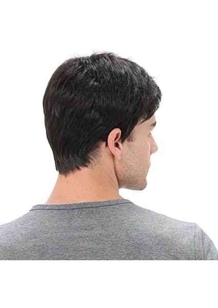 Adam Eğik Patlama Saç Için Te Doğal Gerçekçi Yüksek Sıcaklık Fiber Peruk (Yurt Dışından) fırsatları